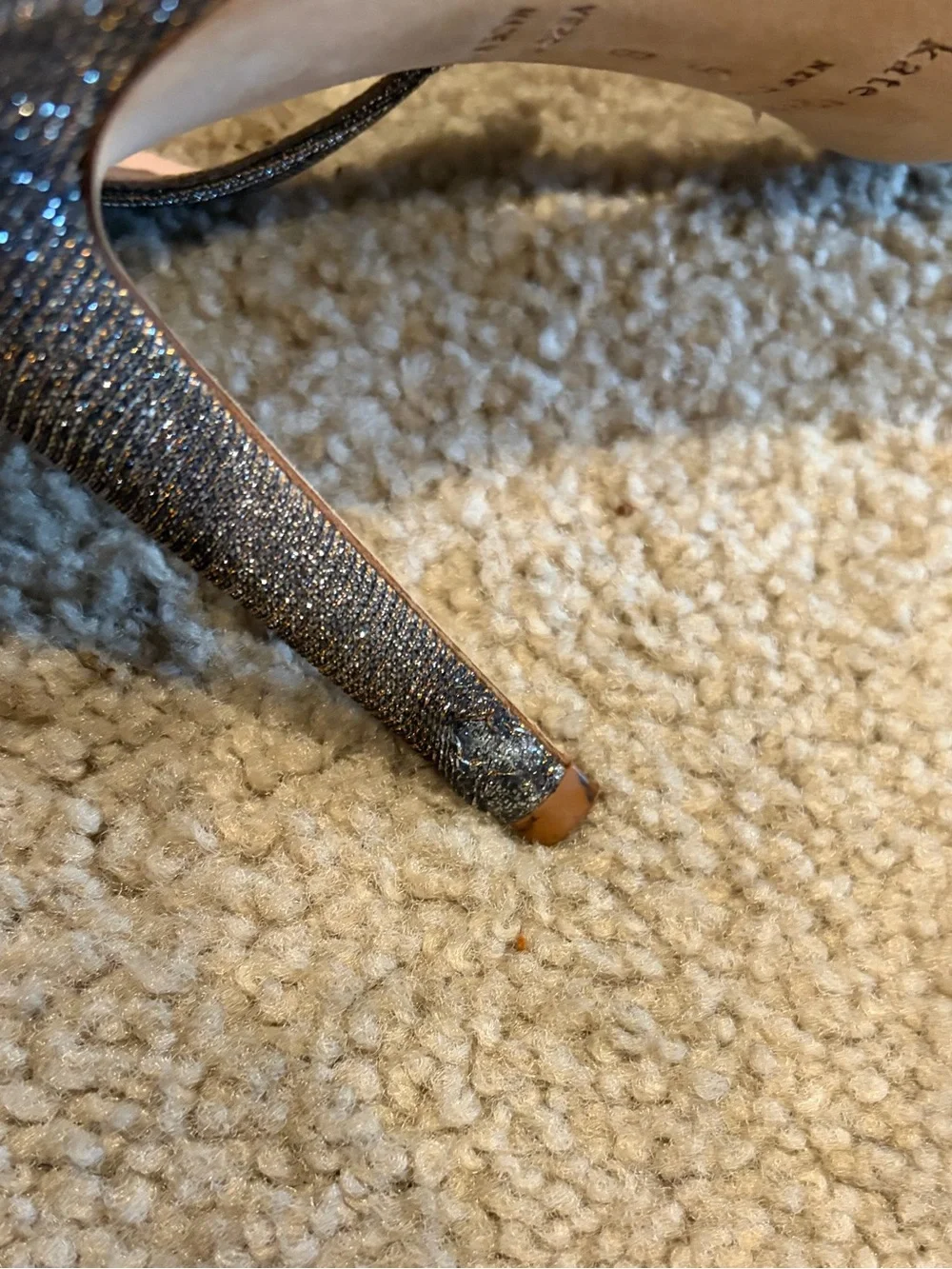 kate spade glitter ankle